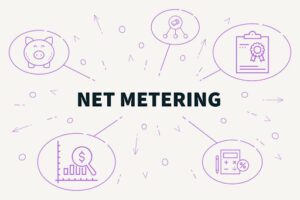 a graphic on solar net metering